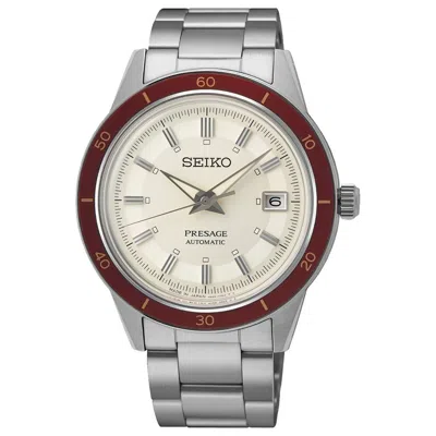 Pre-owned Seiko Presage Style 60's Ruby Srph93j1 Automatic Ivory Dial Men Watch Warranty