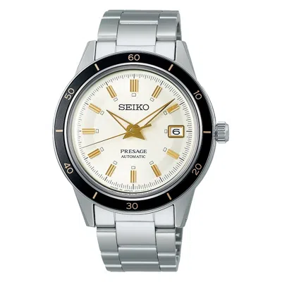 Pre-owned Seiko Presage Style 60's Series Srpg03j1 Automatic White Dial Men Watch Warranty
