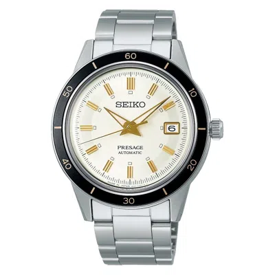 Pre-owned Seiko Presage Style 60's Series Srpg03j1 Automatic White Dial Men Watch Warranty