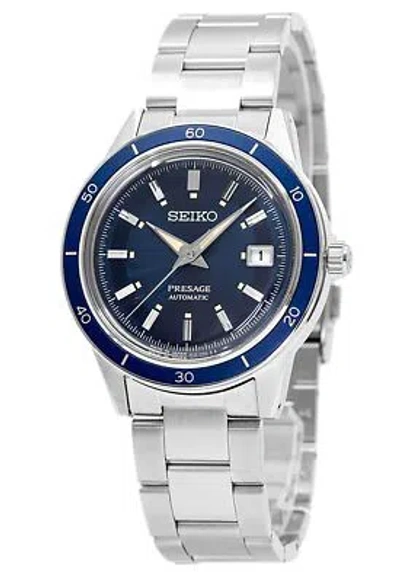 Pre-owned Seiko Presage Style 60's Stainless Steel Date Automatic Srpg05j1 50m Mens Watch
