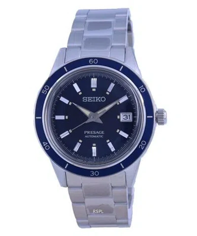 Pre-owned Seiko Presage Style 60s Automatic Casual Blue Dial Srpg05j1 Men's Watch 50m