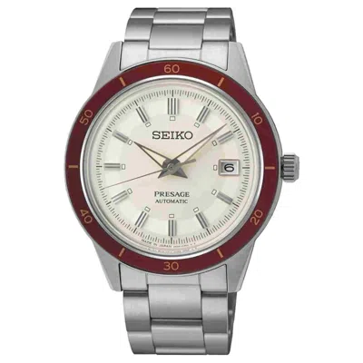 Pre-owned Seiko Presage Style 60s ‘ruby' Automatic Stainless Steel Men's Watch Srph93j1