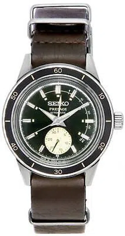 Pre-owned Seiko Presage Style60s Green Dial Automatic Ssa451 Ssa451j1 Ssa451j Men's Watch