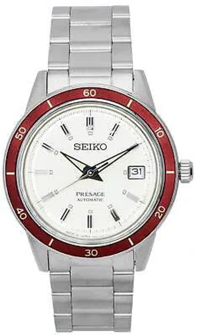 Pre-owned Seiko Presage Style60s White Dial Automatic Srph93 Srph93j1 Srph93j Men's Watch