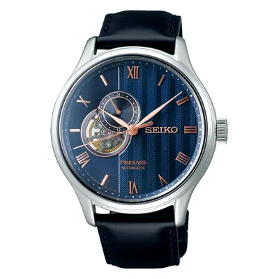 Pre-owned Seiko Presage Zen Garden Sakura By Night Open Heart Automatic Ssa421j1