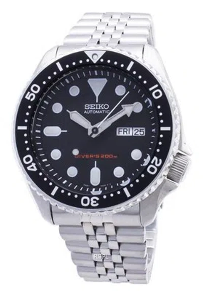 Pre-owned Seiko Propex Automatic Divers Black Dial Silver Skx007k2 Men's Watch Case 43 Mm