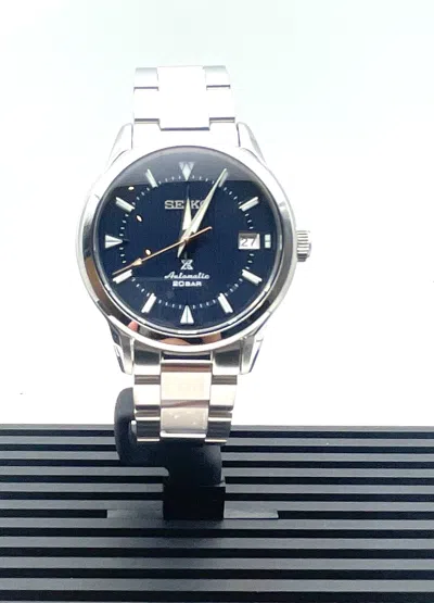 Pre-owned Seiko Prospex Alpinist Automatic Blue Dial Stainless Steel Bracelet Watch Spb249