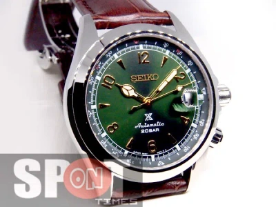 Pre-owned Seiko Prospex Alpinist Leather Strap Automatic Men's Watch Spb121j1