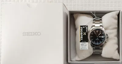 Pre-owned Seiko Prospex Alpinist Limited Model Sbdc087 Silver Black Wrist Watch Sports