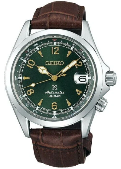 Pre-owned Seiko Prospex Alpinist Sbdc091 Green Mechanical Automatic Men's Watch From Japan