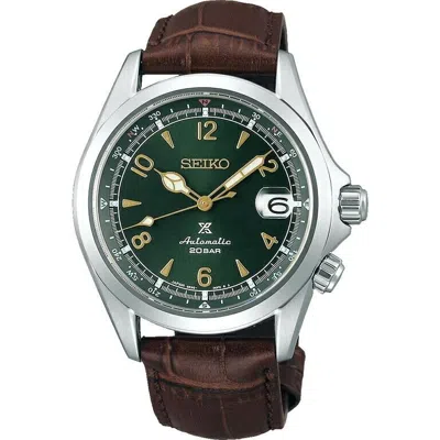 Pre-owned Seiko Prospex Alpinist Sbdc091 Green Mechanical Automatic Men's Watch From Japan