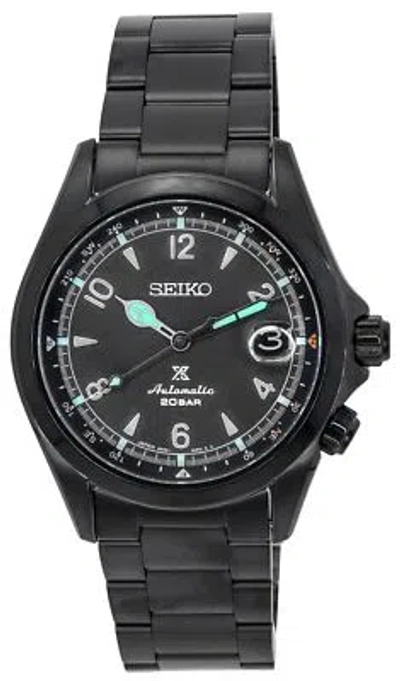 Pre-owned Seiko Prospex Alpinist The Black Series Limited Edition Spb337j1 200m Mens Watch