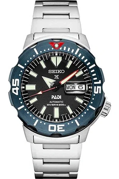 Pre-owned Seiko Prospex Automatic Silver-tone 42.4mm Stainless Steel Men's Srpe27 Watch