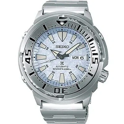 Pre-owned Seiko Prospex Baby Tuna Monster Diver Scuba Sbdy053 200m Ice Blue
