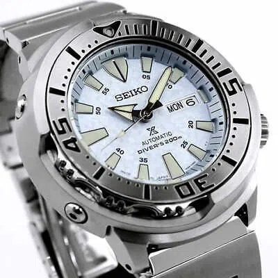 Pre-owned Seiko Prospex Baby Tuna Monster Diver Scuba Sbdy053 200m Ice Blue In Box Jp