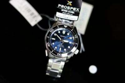 Pre-owned Seiko Prospex Blue "baby Mm Reduced" Spb187j1 Sbdc127 Automatic Watch Us4
