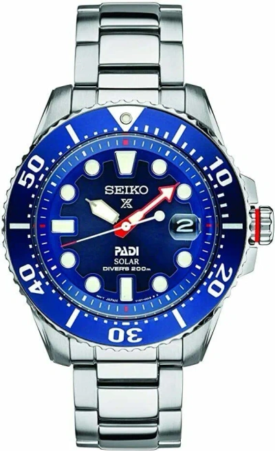 Pre-owned Seiko Prospex Blue Men's Watch - Sne549 Solar Padi 200 M