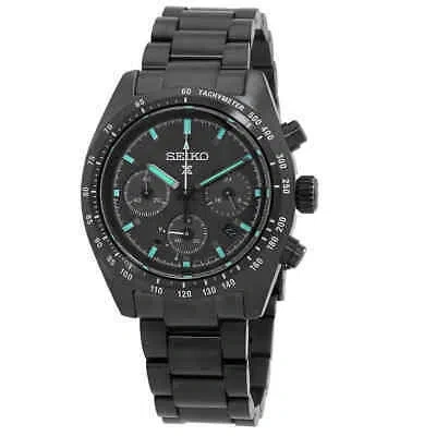 Pre-owned Seiko Prospex Chronograph Black Dial Men's Watch Ssc917p1