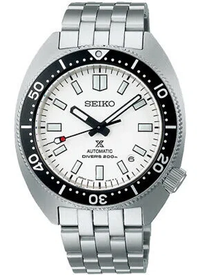 Pre-owned Seiko Prospex Diver Scuba Sbdc171 White Mechanical Analog Men's Watch In Box
