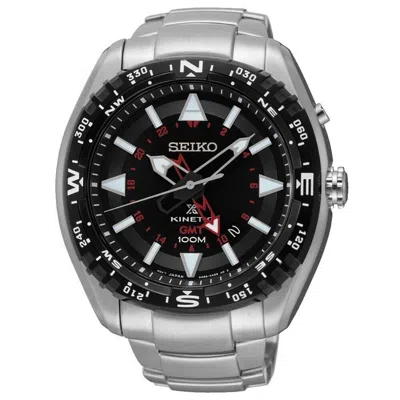 Pre-owned Seiko Prospex Land Kinetic Gmt 100m Men's Watch Sun049p1