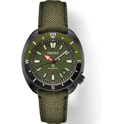 Seiko Prospex Land Tortoise Automatic Green Dial Men's Watch Srpj31 In Black / Green / Tortoise