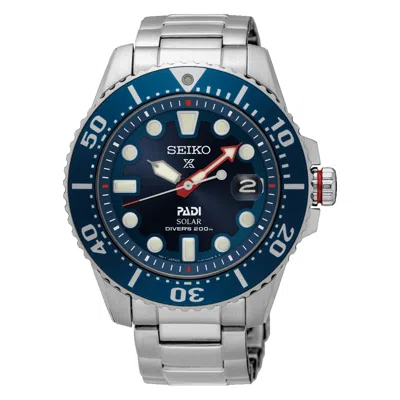 Pre-owned Seiko Prospex Padi Sne549 Special Edition Solar Diver's Men's Watch