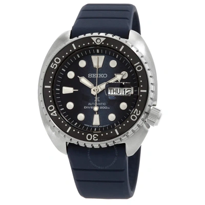 Seiko Prospex Save The Ocean Automatic Blue Dial Men's Watch Srpf77 In Black / Blue