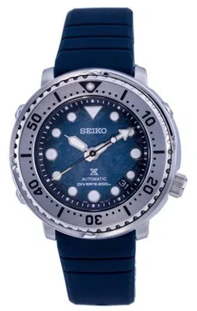 Pre-owned Seiko Prospex Save The Ocean Diver Silicon Automatic Srph77k1 200m Mens Watch