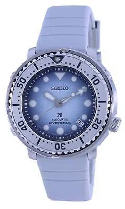 Pre-owned Seiko Prospex Save The Ocean Frost Special Edition Diver Srpg59j1 Mens Watch
