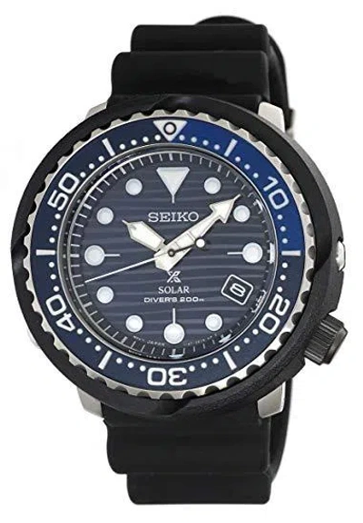 Pre-owned Seiko Prospex “save The Ocean” Solar Tuna Diver's 200 Sne518p1
