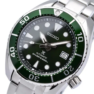 Pre-owned Seiko Prospex Sbdc081 Spb103j1 Mechanical Sumo Diver Scuba Watch Green 6r35