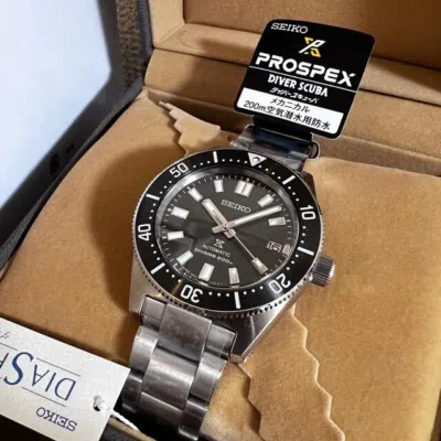 Pre-owned Seiko Prospex Sbdc101/ Spb143j1 Black Scuba Diver's Men's Watch In Box Jp