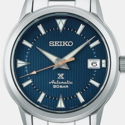 Pre-owned Seiko Prospex Sbdc159 Alpinist Automatic Watch Mechanical Steel Blue Dial Gift