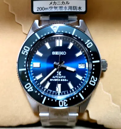 Pre-owned Seiko Prospex Sbdc163 Mechanical Automatic Diver Watch Royal Blue From Japan