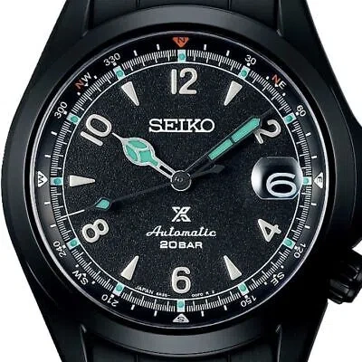 Pre-owned Seiko Prospex Sbdc185 Black Alpinist The Black Series Men's Watch In Box