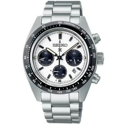 Pre-owned Seiko Prospex Sbdl085 Speedtimer Solar Chronograph Watch Ssc813p1 Panda