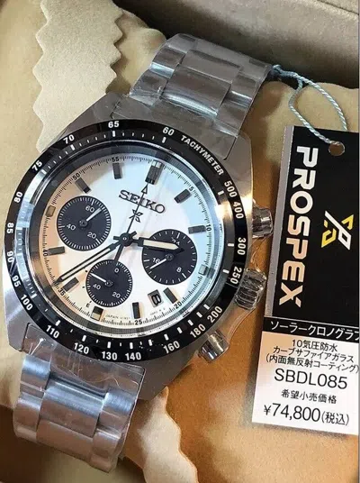 Pre-owned Seiko Prospex Sbdl085/ssc813p1 Speedtimer Solar Men's Watch Japan Domestic