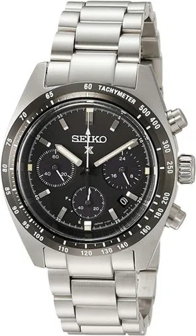 Pre-owned Seiko Prospex Sbdl091 Speedtimer Solar Men's Watch In Box