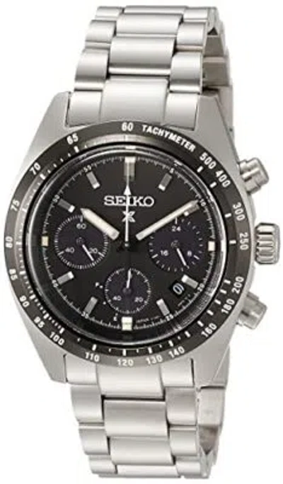 Pre-owned Seiko Prospex Sbdl091 Speedtimer Solar Men's Watch Stainless Steel Silver