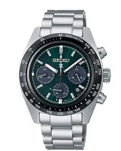 Pre-owned Seiko Prospex Sbdl107 Green Speedtimer Chronograph Men's Watch In Box