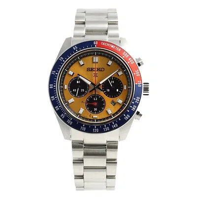 Pre-owned Seiko Prospex Sbdl117 Speedtimer Chronograph Solar Analog Orange