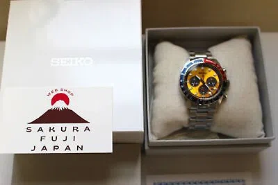 Pre-owned Seiko Prospex Sbdl117 Speedtimer Solar Chronograph Date Yellow 2024 Japan