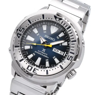 Pre-owned Seiko Prospex Sbdy055 Automatic Diver Scuba Watch Baby Tuna Navy Dial 48mm