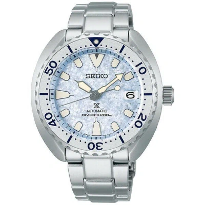 Pre-owned Seiko Prospex Sbdy109 Mini Turtle Mechanical Automatic Watch Ice Blue Dial Men's