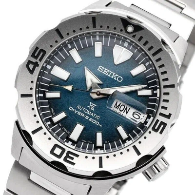 Pre-owned Seiko Prospex Sbdy115 Save The Ocean Special Edition Diver Automatic Padi Watch
