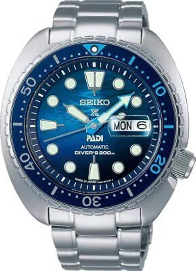 Pre-owned Seiko Prospex Sbdy125 Diver Scuba Padi Special Edition The Blue Men Watch