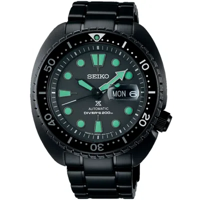 Pre-owned Seiko Prospex Sbdy127 The Black Series Night Vision Automatic Watch Diver's 45mm