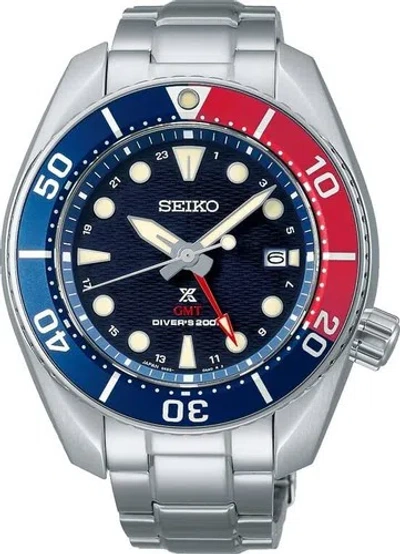 Pre-owned Seiko Prospex Sbpk005 [prospex Diver Scuba Solar Gmt Men's Metal Band] Japan