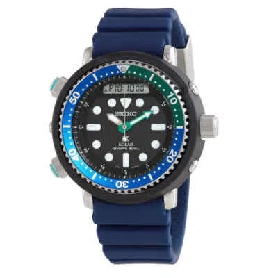 Pre-owned Seiko Prospex Sea Analog-digital Black Dial Men's Watch Snj039p1