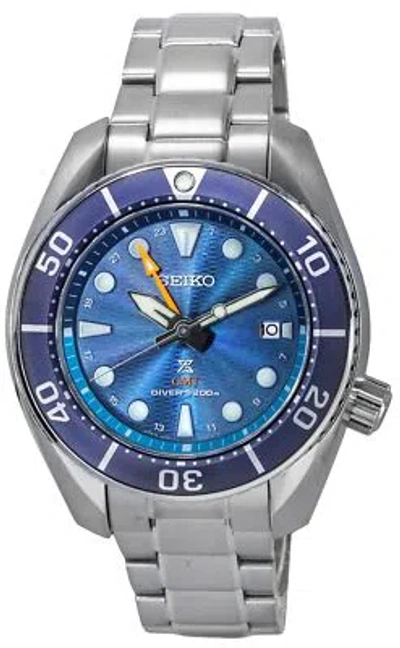 Pre-owned Seiko Prospex Sea Aqua Sumo Gmt Blue Dial Solar Blue Dial Sfk001j1 Mens Watch